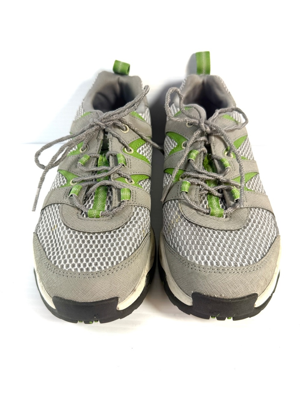 L.L. Bean Gray and Green Trail Sneakers